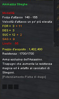 Ammazza Streghe (lvl 55)