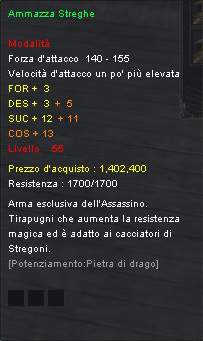 Ammazza Streghe (lvl 55)