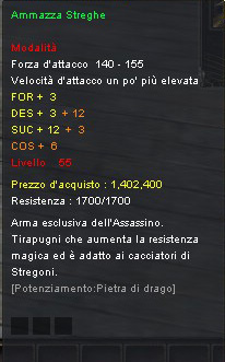 Ammazza Streghe (lvl 55)