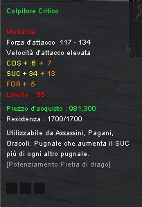 Colpitore Critico (lvl 55)