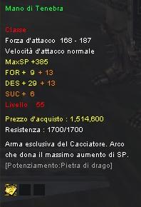 Mano di Tenebra (lvl 55)