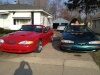 This is my 1995 ford mustang 5.0 gt and my 1997 ford thunderbird
I consider the pony a beauty and the Thunderbird a beast!!!
although when it comes to road racing the roles are reversed