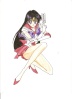 A request drawing I did of Sailor Mars from Sailor Moon.