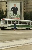 A streetcar comes between our PTG and the Great Leader