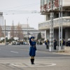 This Traffic Girl's boots are a lovely fashion accessory