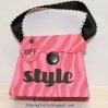 The purse is from Forever Young.  So is the tag.  The stamp is from My Pink Stamper Family and Friends Set.