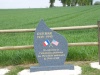 Photo du cimetière de Gorron aprés son transfert à ST JAMES
maaintenant ce n'est plus qu'un champ avec une stèle le long de la route