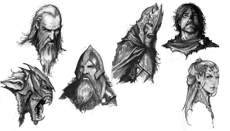 morning sketches 3 lotr by nebezial