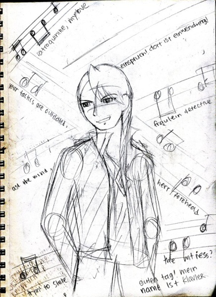 Klavier's Concept Sketch by Hime Shinra