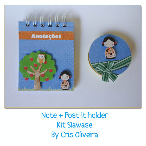 Note + post it holder