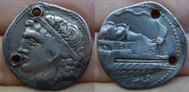 Dishekel Tipo de la proa. Qart Hadasht (Carthago Nova). 237-209 a.C.