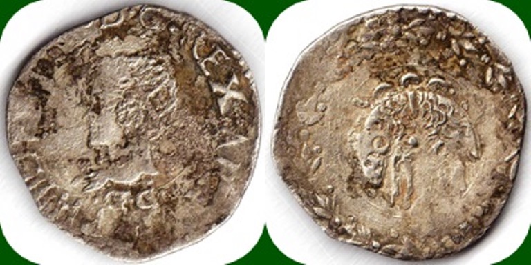 1598 - 1620  - FELIPE III - Medio Carlino con Tesone