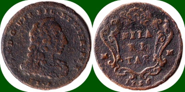 1756 - CARLOS III - UN GRANO DE LA CECA DE PALERMO