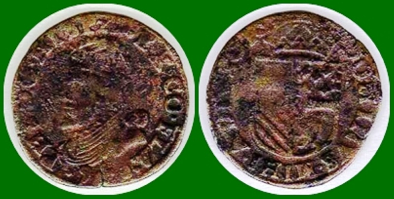 1598 -  FHILIP II - liard- Brujas -Paises Bajos...