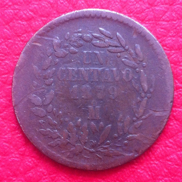 MONEDA UN CENTAVO MEXICO 1879