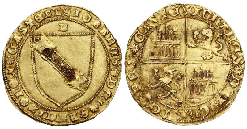 Dobla de la banda de Juan II (1406-1454) de Burgos