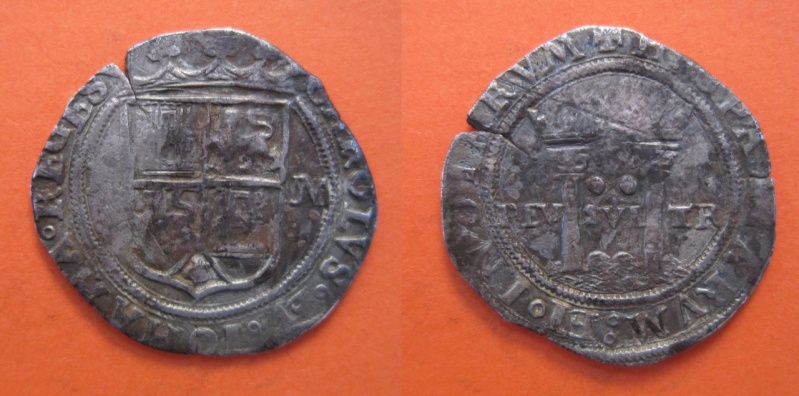 2 reales México 1542-1572. Carlos I de España y Juana I de Castilla