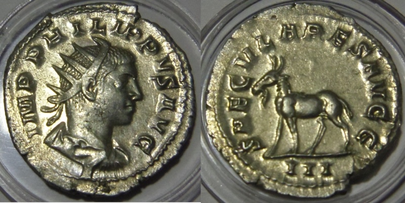Antoniano. Filipo II (Serie de los Juegos Seculares). 248. Roma (Tercera oficina).