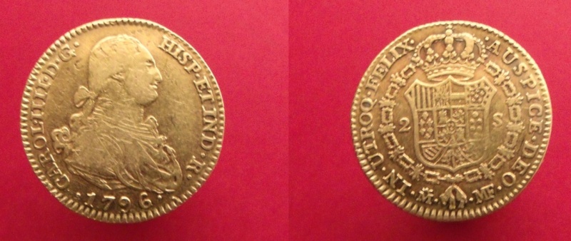 Hispania. Carlos IV, 2 Escudos oro de 1796