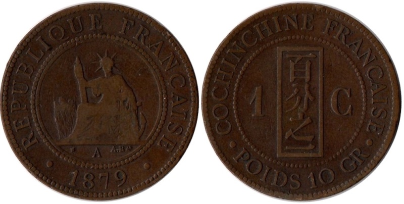 COCHINCHINA FRANCESA - 1 Centime 1879
