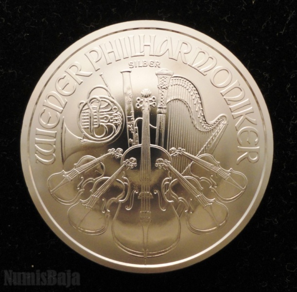 Moneda 1 Onza De Plata Firlarmonica Austria 2013