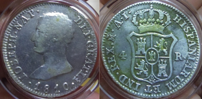 4 Reales. José Napoleón. Madrid. 1810.