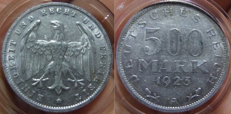 500 Marcos. Republica de Weimar (Alemania). Berlín. 1923.