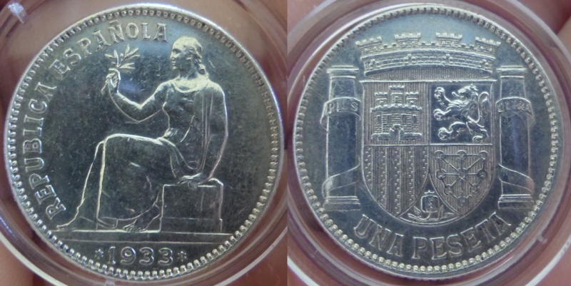 1 Peseta. II República. Madrid. 1934.