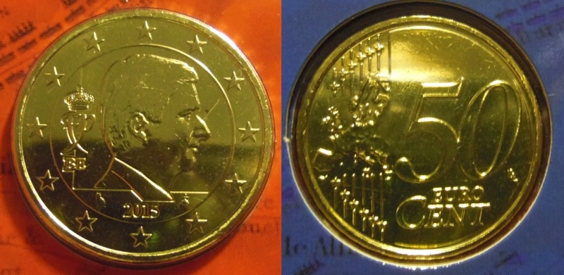 50 Céntimos. Felipe I. Bélgica. Bruselas. 2015. FDC.