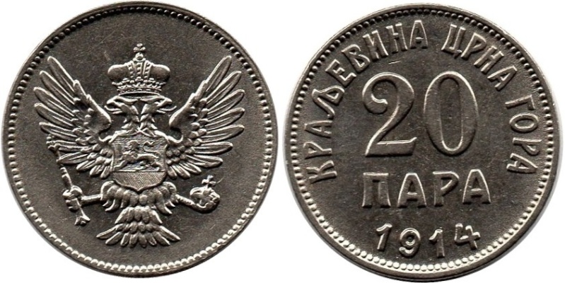 MONTENEGRO - 20 Para 1914