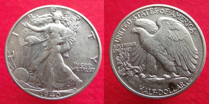 Estados Unidos, ½ Dólar de 1940 Liberty