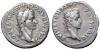 Caligula AR Denarius. Lugdunum, AD 37-8. C CAESAR AVG GERM P M TR POT, laureate head right / DIVVS AVG PATER PATRIAE, radiate head of Augustus right. RIC 10. 3.65g, 19mm, 9h.