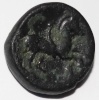 Bronce / Filipo II, Rey de Macedonia(Padre de Alejandro Magno),359-336 AC,
Anv: Apolo mira hacia izquierda.
Rev: Jinete (Filipo o Alejandro)
17 mm / 6.6 grs.