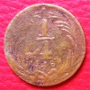 MONEDA 1/4 REAL MEXICO 1835