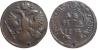 RUSIA - Denga (½ Kopek) 1735