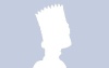 d silhouette bart simpson