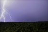 Avant la tombée de la nuit, une ligne orageuse très rapide et électrique est passée  du SO au NE accompagnée de grêle d'1cm env. (Orches-86)