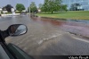 Route inondée vers les Herbiers en Vendée le 22 juillet 2013 - Photo Valentin Perrault (Climat-Vendée)