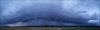 Sans orage mais avec une bonne averse, superbe arcus en soirée qui passera sur la ville (Loudun-86).