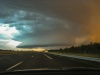 Ce nuage-mur très bien structuré s'est formé dans le Nord-ouest des Landes, sous l'un des orages supercellulaires qui ont frappé la région le 3 octobre 2013 
- Cliché Bartle (pseudo)