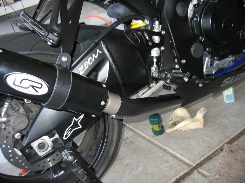 Passenger Pegs/Exhaust Hanger/Mid Pipe (high mount pipe)/Rear sets /Heel Guards/ GSXR-600