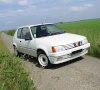 Peugeot 205 Rallye 

Moteur : 4 cylindres en ligne 1294 cm³ 8 soupapes 
Puissance Maxi : 103 Ch (76 Kw) à 6800 tr/min (Régime Maxi 7200 tr/min)
Poids CEE en ordre de marche : 885 Kg (le plus élevé mesuré)
Rapport Poids/Puissance : 8.59 Kg/Ch & 86 Kw/T
Vitesse Maxi : 190 Km/h 
400m DA : 16.6 s. 
Km DA : 30.9 s. 
0 à 100 : 9.3 s. 
0 à 120 : 12.4 s. 
80 à 120 en 4 : 8.7 s. 
80 à 120 en 5 : 11.9 s. 

Couple Maxi : 119 Nm (12.1 mKg) à 5000 tr/min (~ 85Ch)