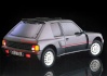 Peugeot 205 T16 

Moteur : 4 cylindres en ligne 1775 cm³ 16 soupapes + Turbo
Puissance Maxi : 200 Ch (147 Kw) à 6750 tr/min (Régime Maxi 7500 tr/min)
Couple Maxi : 255 Nm (26 mKg) à 4000 tr/min (~ 145Ch)
Poids CEE en ordre de marche : 1225 Kg (le plus élevé mesuré)
Rapport Poids/Puissance : 6.13 Kg/Ch & 120 Kw/T
Vitesse Maxi : 213 Km/h 
400m DA : 14.8 s. 
Km DA : 27.7 s. 
0 à 60 : 3.2 s. 
0 à 80 : 4.9 s. 
0 à 100 : 7.2 s. 
0 à 120 : 10.3 s. 
0 à 140 : 14.4 s. 
0 à 160 : 20.9 s. 
0 à 180 : 30.2 s. 
80 à 120 en 4 : 9 s. 
80 à 120 en 5 : 16.8 s. 


Consommation sportive : 16 L/100