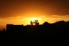 Fantástica puesta de sol en la Ciudad de Almería.