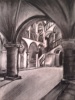 Ancient Castle Hall(charcoal by Me)