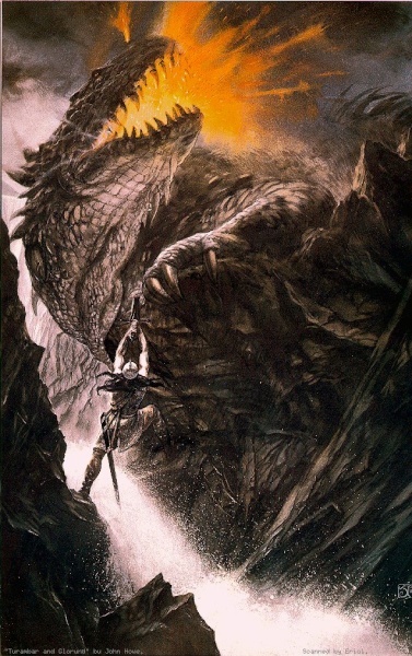 turin kills glaurung