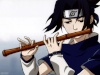 sasuke tocando la flauta!