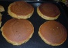 Alyssa's Perfect Paleo Pancakes batter on the griddle!