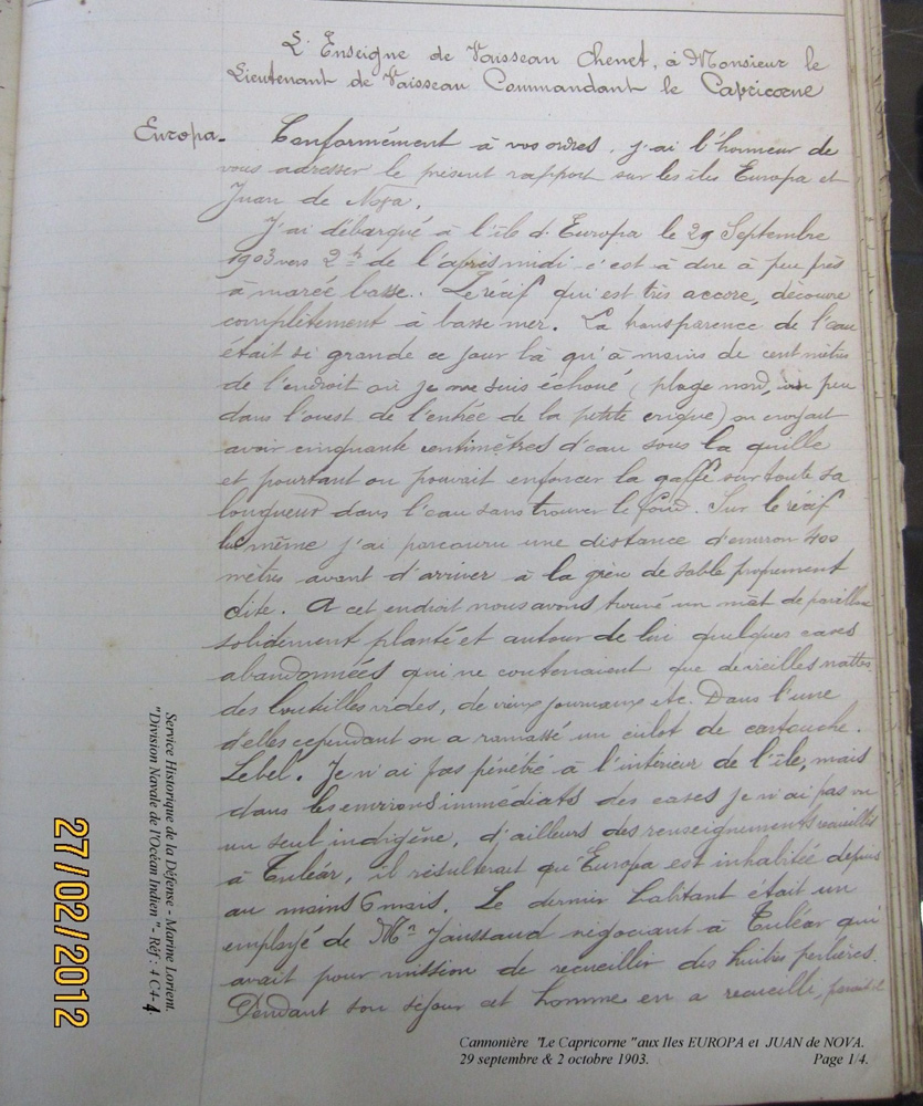 [Campagne] Iles éparses du canal du Mozambique - Page 4 1903_c10