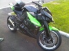 Z1000 k10, noir et vert.